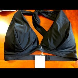 New with tags black bikini top!